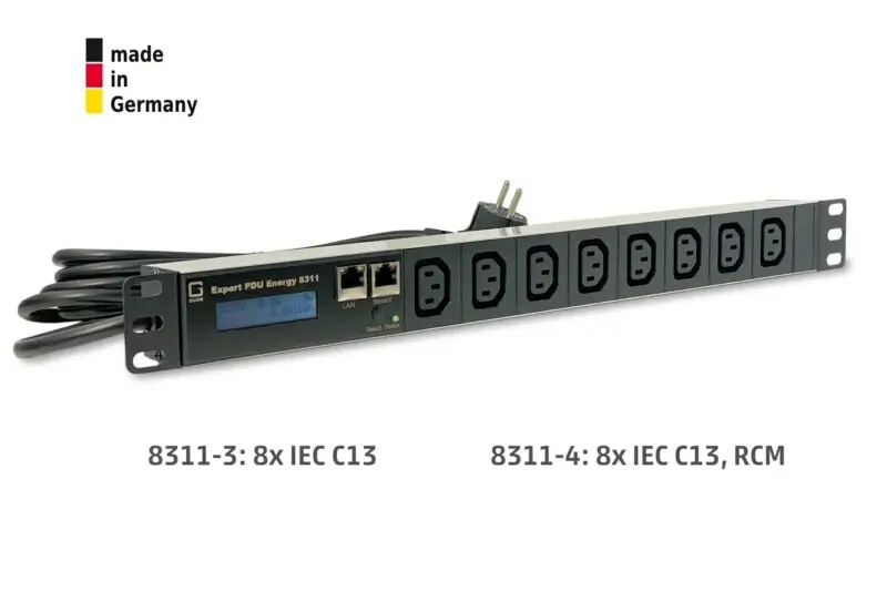 8-fold metered PDU IEC C13 16A