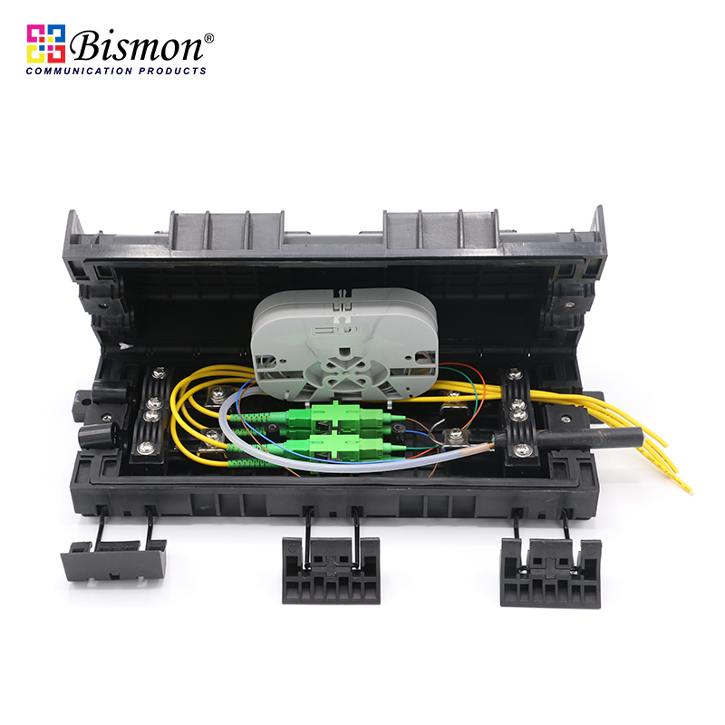 12 Core Mini Closure for FTTX Clamp type with 1xadapter | Bismon