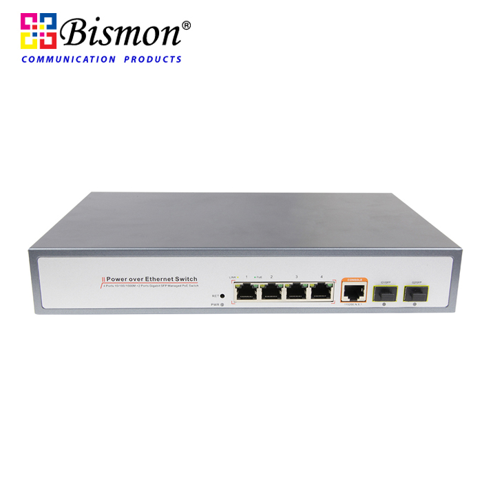 Gigabit Ethernet Switch 10/100/1000 Base-T SM Simplex 2 Port SC 8 Ports RJ45