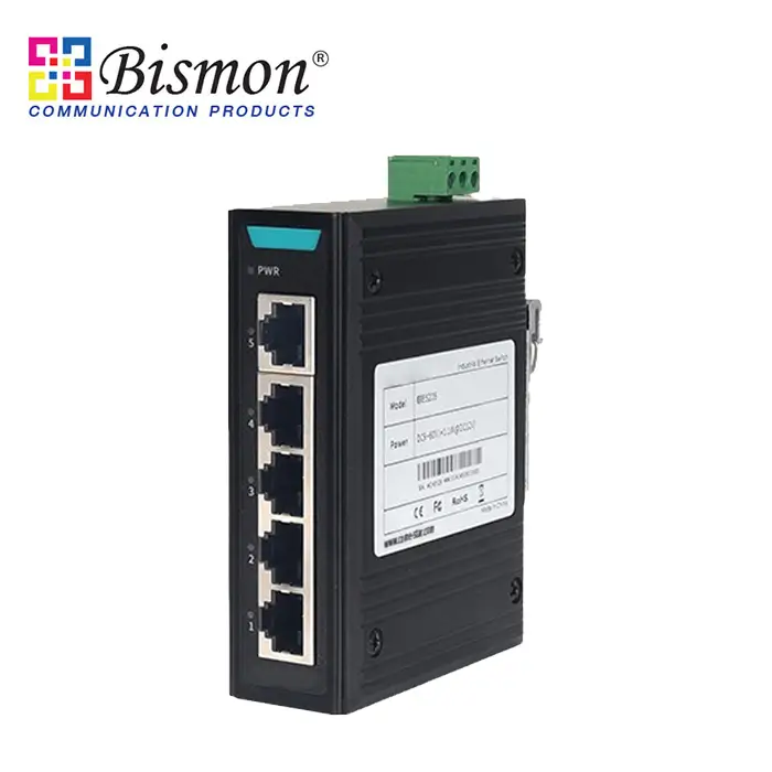 5-Port L2 100M DIN Rail Unmanaged Industrial Ethernet Switch