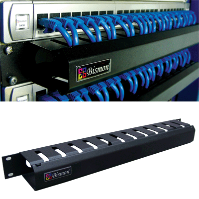 Wire Management Panel with Cover Metal(แผงจัดสายหน้าตู้ rack)