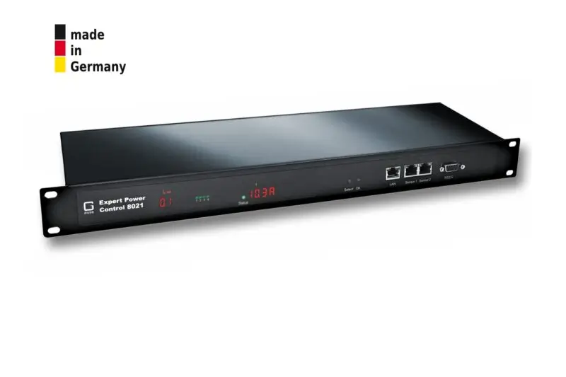 4-fold switched and metered PDU, 1 x 16 A, 4 x IEC C13 rear, 2 sensor connectors