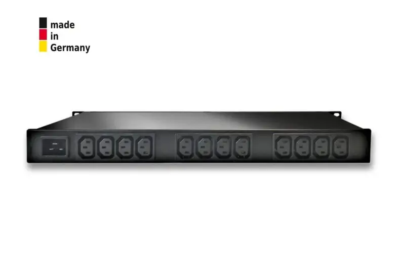 12-fold switched and outlet-metered PDU , 1 x 16 A, 12 x IEC C13