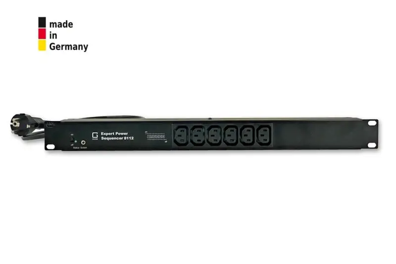 6-fold switched Power Sequencer IEC , 16 A, 6 x IEC C13