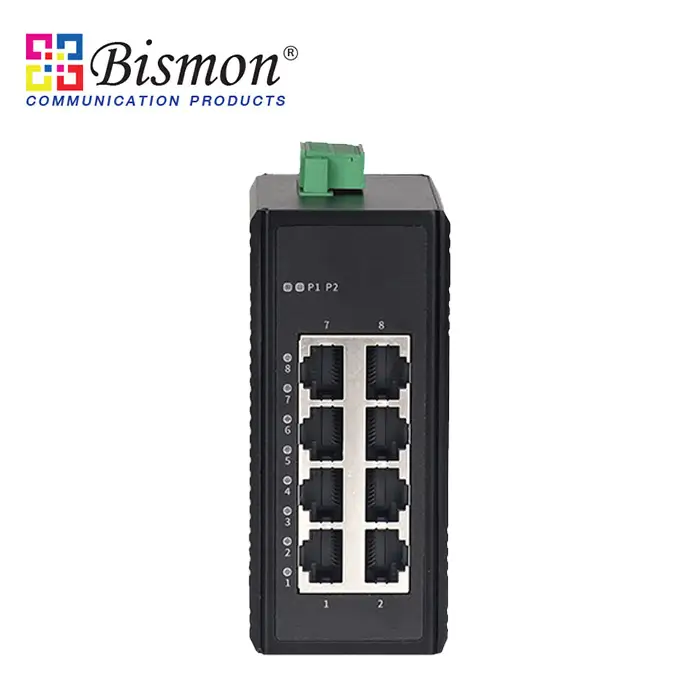 8-Port 100M DIN Rail Unmanaged Industrial Ethernet Switch